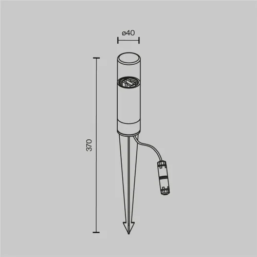 Ландшафтный светильник Glide G9x1 20Вт IP 54 (Графит) - фото 10