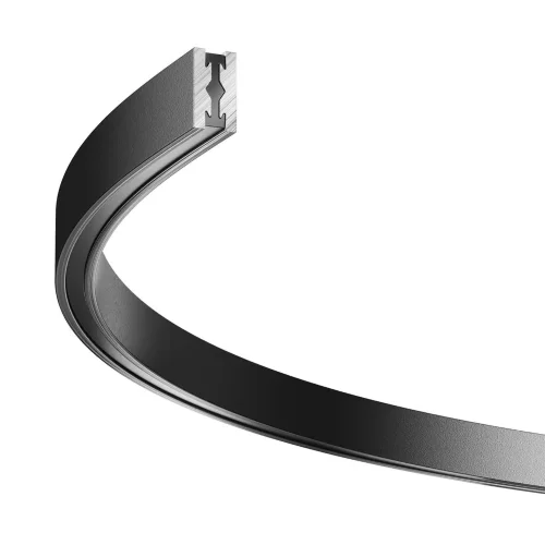 Шинопровод полукруг 650мм Flarity черный (Черный) - фото