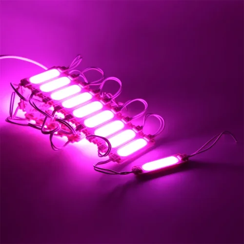 Светодиодный модуль 5730-6 MOD84 (12V, 1.5W, pink, IP44) - фото II