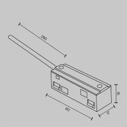 Ввод питания Exility белый (Белый) TRA034B-42W-1