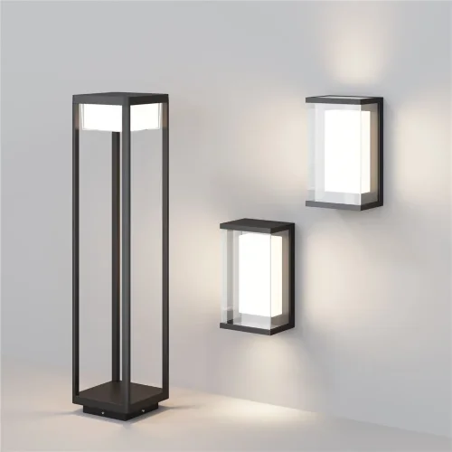 Настенный светильник (бра) Outdoor O021WL-L10B3K (Черный) - фото 6