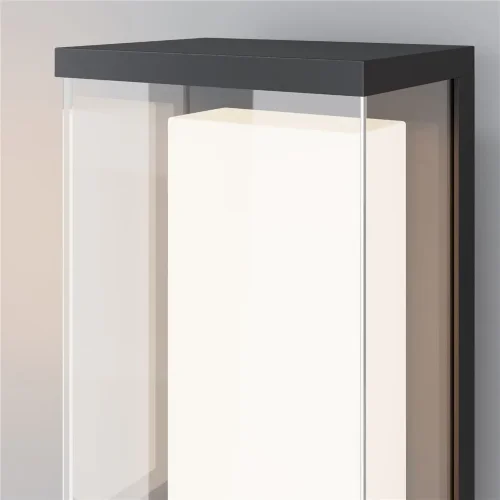 Настенный светильник (бра) Outdoor O021WL-L10B3K (Черный) - фото 10