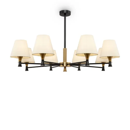 Люстра Freya FR5098PL-08BBS (Черный и Латунь) - фото