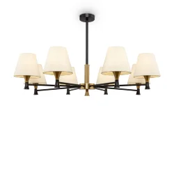 Люстра Freya FR5098PL-08BBS (Черный и Латунь)