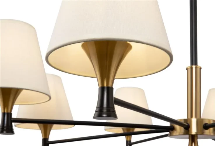 Люстра Freya FR5098PL-08BBS (Черный и Латунь) - фото 2