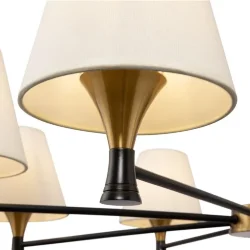 Люстра Freya FR5098PL-08BBS (Черный и Латунь)