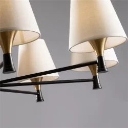 Люстра Freya FR5098PL-08BBS (Черный и Латунь)