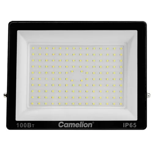 Прожектор LFL-10004 C02 (LED SMD 100Вт 10000лм 230В 6500К 245х233.5Х31) черн. Camelion 16333 - фото 5