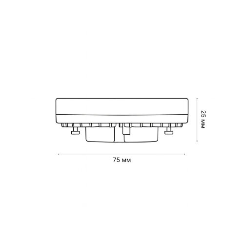 LED-GX53-7W-3000K-GX53-FR-SLS Лампа светодиодная, матовая, Теплый белый свет 3000K - фото 3