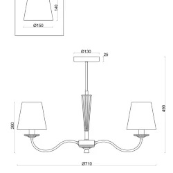 Люстра Freya FR2027PL-05N (Никель)