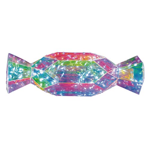 ULD-R510 3АА CANDY Светильник декоративный Конфета, на батарейках 3AA не в-к, 100 светодиодов, Белый свет, Цвет корпуса радужный, TM Uniel - фото 1