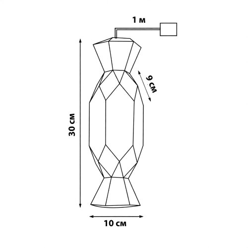 ULD-R510 3АА CANDY Светильник декоративный Конфета, на батарейках 3AA не в-к, 100 светодиодов, Белый свет, Цвет корпуса радужный, TM Uniel - фото 2