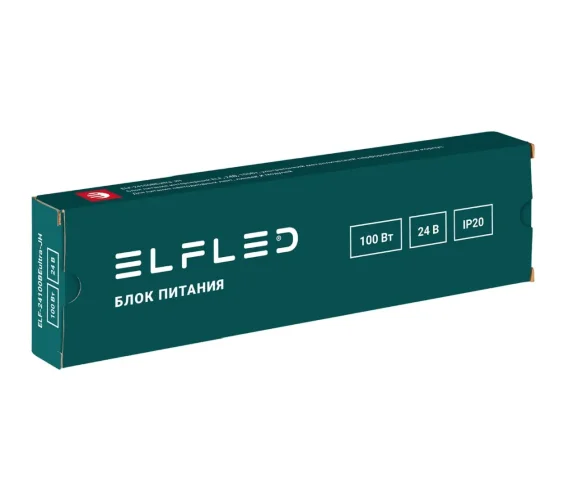 Блок питания интерьерный ELF, 24В, 100Вт, ультратонкий металлический перфорированный корпус - фото 6
