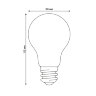 LED-A60-7W-3000K-E27-FR GLH01WH Лампа светодиодная, Форма A, матовая, Серия Heaven, Теплый белый свет 3000K - фото 6
