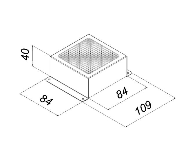 Универсальный офисный светодиодный светильник Грильято 6 Вт IP44 100x100x40 мм 3000K Призма - фото 2