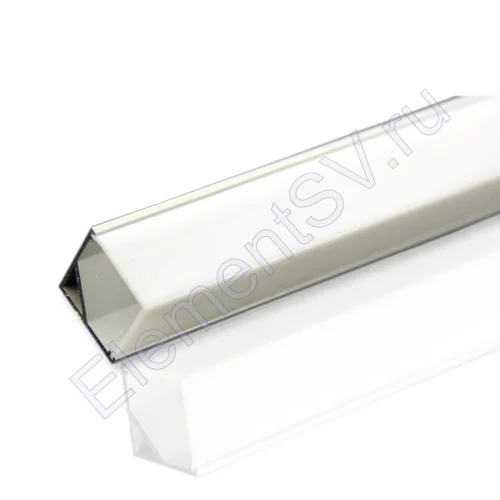 Алюминиевый профиль SCT001 975 (2000х16х16мм с рассеивателем) - фото.