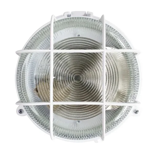 Светильник НПП 03-100-007 'Креа' круг 1х100Вт E27 IP44 корпус с решеткой бел. Элетех 1005500877 - фото 2