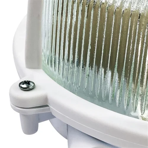 Светильник НПП 03-100-007 'Креа' круг 1х100Вт E27 IP44 корпус с решеткой бел. Элетех 1005500877 - фото 4