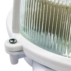 Светильник НПП 03-100-007 'Креа' круг 1х100Вт E27 IP44 корпус с решеткой бел. Элетех 1005500877