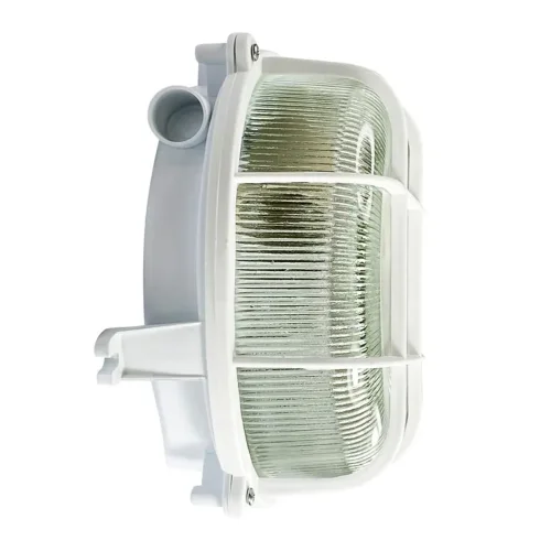 Светильник НПП 03-100-007 'Креа' круг 1х100Вт E27 IP44 корпус с решеткой бел. Элетех 1005500877 - фото 3