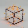 Гирлянда Нить с Колпачком 10м Оранжевая 24В, 100 LED, Провод Прозрачный ПВХ, IP65. Фото 1.