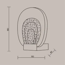 Настенный светильник (бра) Biology 3000К 3Вт (Латунь)