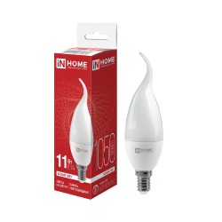 Лампа светодиодная LED-СВЕЧА НА ВЕТРУ-VC 11Вт 230В Е14 4000К 1050Лм IN HOME