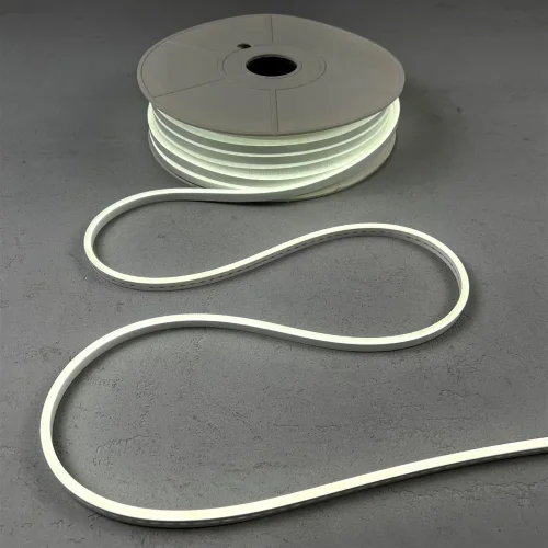 Односторонний Гибкий Неон 8х16мм Белый 12В, IP65. Фото 2.