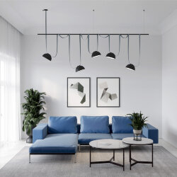 Штанга для трека-ремня Belty, серия Rod 2.5м, IP20, черный, алюминий, Denkirs TR5534-BK