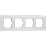Рамка из стекла на 4 поста Senso белый soft-touch W0043101 - фото 4