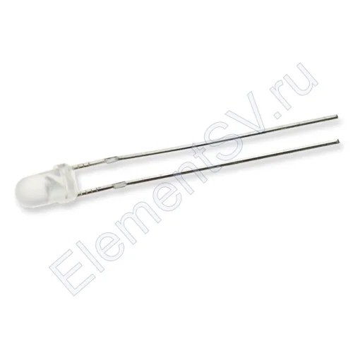 Светодиод ICL-3mm LE52 (yellow, 500-700 mcd, fog) - фото.