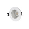 DK3061-WH+CH Встраиваемый светильник, IP 20, 10 Вт, GU5.3, LED, белый/хром, пластик.