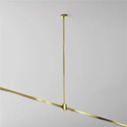 Крепление потолочное Long 700мм с прямым коннектором питания Flarity латунь (Латунь)