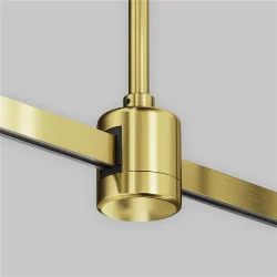 Крепление потолочное Long 700мм с прямым коннектором питания Flarity латунь (Латунь)
