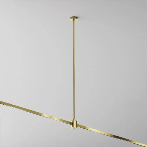 Крепление потолочное Long 700мм с прямым коннектором питания Flarity латунь (Латунь) - фото 5