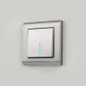 Выключатель одноклавишный с подсветкой (глянцевый никель) W1110102 - фото 2