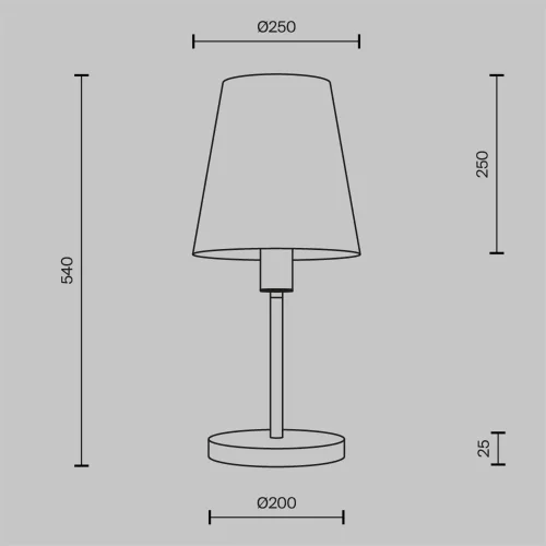 Настольный светильник Lira E27х1 (Латунь) - фото 3
