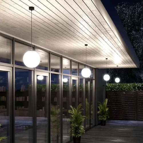 Светильник садово-парковый Sfera H 35158/U черный - фото 4