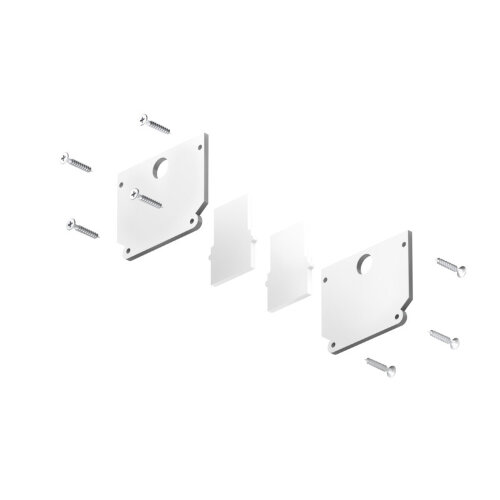 TR2025-WH Комплект торцевых заглушек для трека SMART ONE. Фото 3