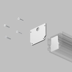 Комплект торцевых заглушек для трека SMART ONE, Denkirs TR2025-WH