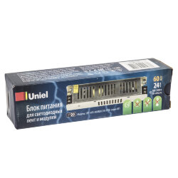 UET-VAS-060B20 24V IP20 Блок питания, 60Вт, Металлический корпус, TM Uniel