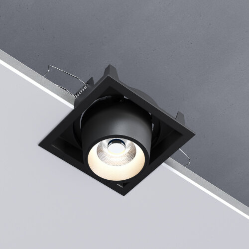 Потолочный светодиодный светильник поворотный Conner 8W 4000K чёрный - Фото 5