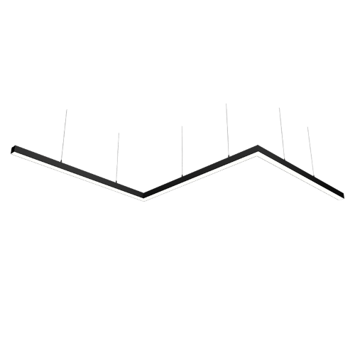 Светильник WOLTA PRO КОНТУР ЗИГЗАГ ДСО03-108-702-4К-Ч Матовый - фото 1.