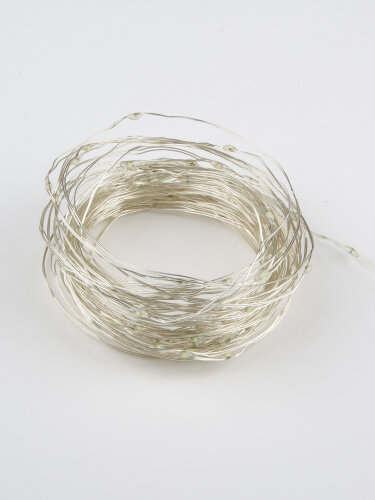 ULD-S1000-100-SCB-3AA WARM WHITE IP20 DEW Гирлянда светодиодная на батарейках 3AA не в-к, Роса, 10м, 100 светодиодов, Теплый белый свет, Провод медный. - фото 2