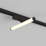 DK6438-BK Поворотный однофазный трековый светильник STROM со светодиодом L300mm 220V 10W 150° 3000K IP20 черный алюминий/акрил. Фото 3