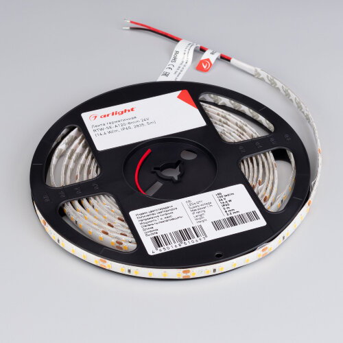 Светодиодная лента герметичная RTW-SE-А120-8mm 24V Cool 10К (14.4 W/m, IP65, 2835, 5m) (Arlight, 14.4 Вт/м, IP65) 020527(2) - фото 2