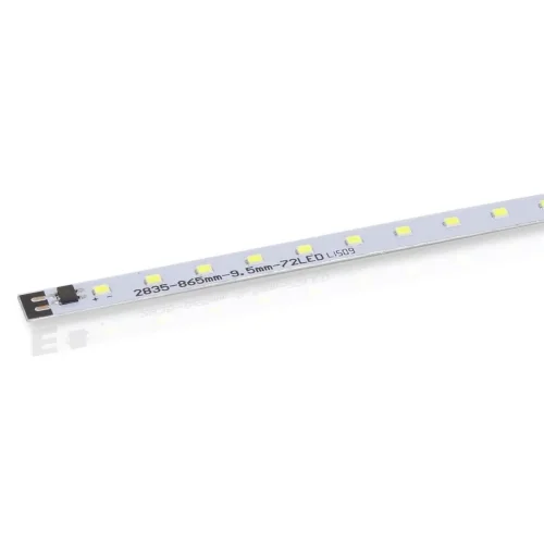 Светодиодная линейка 2835, 72 led, 220V, 12W, 865mm, D206, day white - фото I
