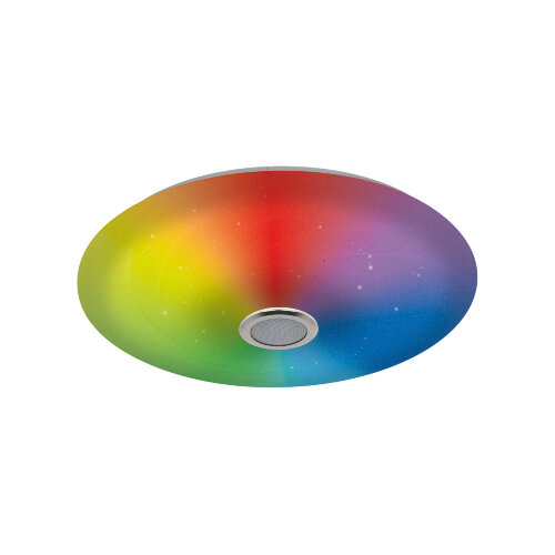 ULI-D291 72W-SW+RGB-50 MERCURY Cветильник светодиодный накладной, Диммируемый, Пульт ДУ в-к, Встроенная Bluetooth колонка, Теплый свет3000К-Белый свет4000К-Дневной свет6500К-RGB, 5700Лм, TM Uniel - фото 13