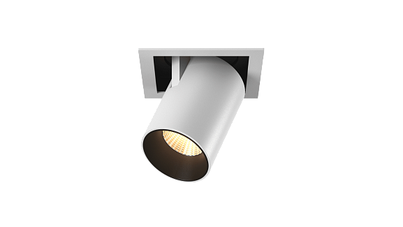 Светильник светодиодный потолочный встраиваемый поворотно-выдвижной, серия SPL, Ч/Б, 12Вт, IP20, Нейтральный белый (4000К), SPL-SQ1-12-NW - фото