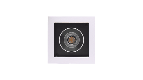 Светильник светодиодный потолочный встраиваемый поворотно-выдвижной, серия SPL, Ч/Б, 12Вт, IP20, Нейтральный белый (4000К), SPL-SQ1-12-NW. Фото 3